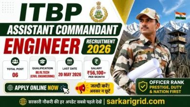 ITBP Assistant Commandant Engineer Recruitment 2026