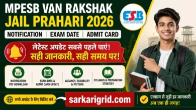MPESB Van Rakshak Jail Prahari 2026 Notification PDF Download