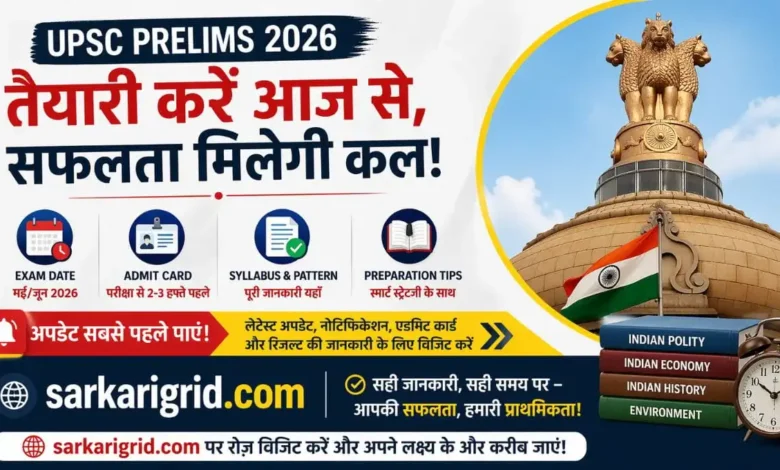 UPSC Prelims Admit Card Update 2026