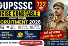 UPSSSC Excise Constable Recruitment 2026