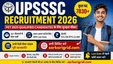 UPSSSC Recruitment 2026